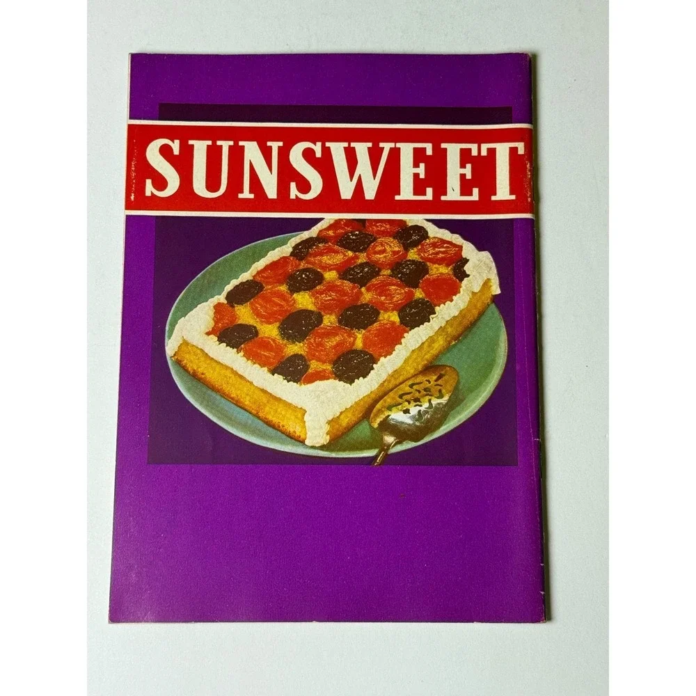 Vintage Sunsweet Recipe Booklet Dried Fruit Cooking‎ Baking Advertising Pamphlet